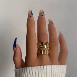 18K Gold Plated adjustable Ring - One Ring